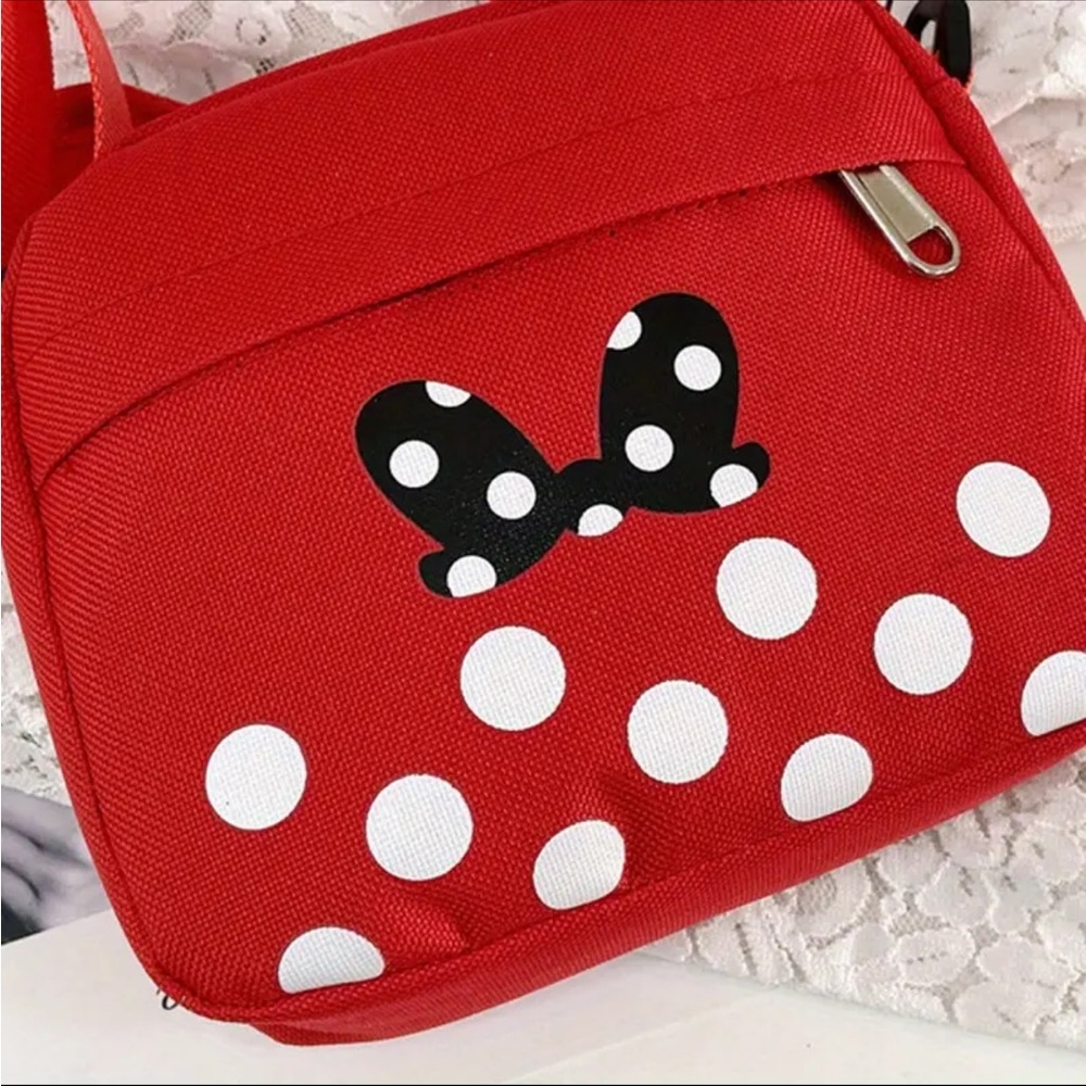 Canvas Coin Purse Trendy with Zipper, Adjustable Strap - Picture 2 of 10